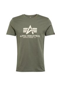 Alpha Industries Heren Shirt lichtbeige / groen S