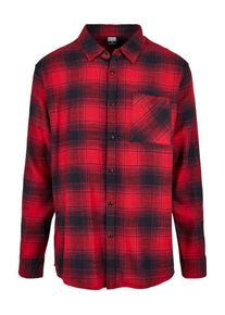 Urban Classics Hemd Herren rot / schwarz Größe M