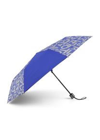 Tom Tailor Unisex Extra Kleiner Regenschirm, blau, Logo Print, Gr. ONESIZE, polyester