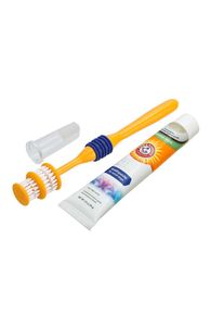 3-delige Gebitsverzoringsset met Tandenborstel + Tandpasta Arm & Hammer Hond