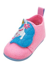Playshoes Pojkar Innesko 'Einhorn' blandade f&auml;rger / rosa Storlek 24