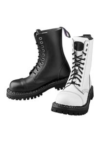 bakancs STEADY´S - 10 fűzőlyuk - Fekete és fehér - STE/10_black/white