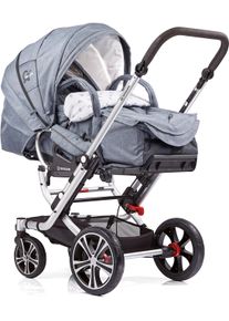 Gesslein , Kombi-Kinderwagen &raquo;F6 Air+, Eloxiert Graphit&laquo; mit Tragetasche &raquo;C1 Lift, Anker&laquo;, Made in Germany; Kinderwagen , blau , Kinderwagen