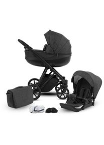Knorrbaby , Kombi-Kinderwagen »YAP, schiefer«, Made in Europe; Kinderwagen , schwarz , Kinderwagen