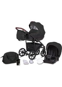 Knorrbaby , Kombi-Kinderwagen »Milos, Anthrazit«, 15 kg, Gestell faltbar; Kinderwagen , grau , Kinderwagen