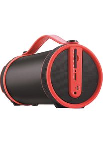 Imperial , mobiles Bluetooth 2.1 Lautsprechersystem, UKW Radio, MicroSD , rot , über USB Ladekabel überall aufladen