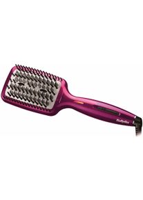 BaByliss Ionen-Haarbürste »hsb100e«, Ionen-Technologie, Bürste Mit Heizelement Und Ionengenerator grau, Seidig glatte Haare mit jedem Bürstenstrich!