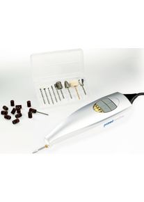 promed Maniküre-Pediküre-Set »Sensitiv + Bitset Comfort 940008«, Inkl. 42-Teiligem Zubehör weiß, Sehr helle LED Beleuchtung