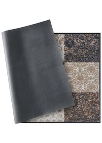 HEINE HOME Fußmatte, Rechteckig, 7 Mm Höhe grau, Größe B/L: 40 cm x 60 cm 7 mm , Wetterfest, für Drinnen und Draußen