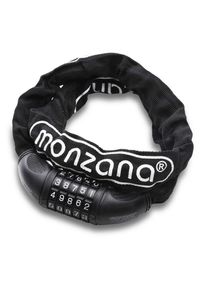 Monzana® Lucchetto bici nero 90cm catena 6mm con codice segreto