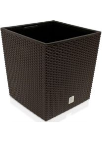 Prosperplast Vaso da esterno Rato Low marrone 32x32x33cm 35L