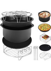 Monzana® 8 pz. Accessori per friggitrice ad aria calda 3,6L