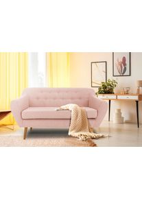 Andas , 2-Sitzer &raquo;Renne&laquo;, mit Heftung im R&uuml;cken im skandinavischem Stil , rosa , ros&eacute;