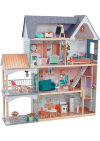 KidKraft® , Puppenhaus »Dahlia Mansion«, inklusive Möbel , bunt , Puppenhäuser
