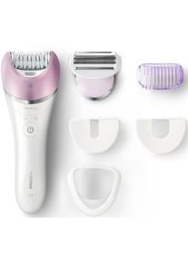 Philips , Epilierer &raquo;BRE635/00&laquo;, 5 St. Aufs&auml;tze, Satinelle Advanced, wet&dry, inkl. Scherkopf + 4 Zubeh&ouml;rteilen , wei&szlig;
