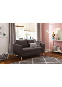 Home Affaire , 2-Sitzer »Fanö«, mit feiner Steppung im skandinavischem Design , braun