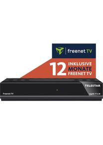 Telestar , DVB-T2 HD Receiver »digiHD TT 5 IR«, mit freenet TV für 12 Monate , schwarz , Empfang von TV&Radioprogrammen DVB-T2 HDTV Standard & DVB-C