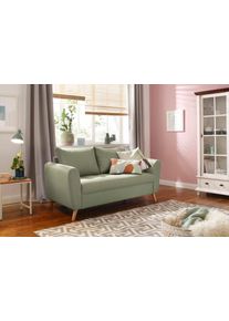 Home Affaire , 2-Sitzer »Fanö«, mit feiner Steppung im skandinavischem Design , beige , papyrus
