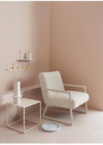LeGer Home by Lena Gercke , Couchtisch »Femke«, (Set, 3 St., 3tlg.-Set), 3 verschiedene Größen, Gestell und Tischplatte aus Metall , beige , creme