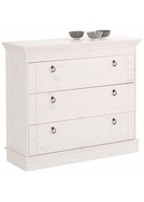Home Affaire , Kommode, mit dekorativen Fr&auml;sungen, Breite: 98 cm , wei&szlig;