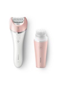 Philips , Epilierer &raquo;BRP545/00&laquo;, 1 St. Aufs&auml;tze, Satinelle Advanced, wet&dry, mit Gesichtsreinigungsb&uuml;rste VisaPure Mini , wei&szlig; , Inkl. Mini...