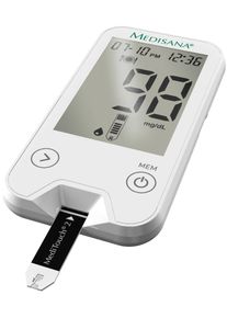 Medisana , Blutzuckermessgerät »MediTouch 2 M79030«, inkl. Starterset , weiß , Akustische Testerinnerung einstellbar