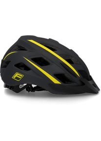Fischer Die Fahrradmarke FISCHER Fahrräder , Fahrradhelm »Fahrradhelm Urban Montis S/M«, Verstellbarer Innenring-System; mit beleuchtetem Innenring-System , schwarz , Helm