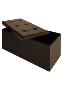 Casaria® Pouf seduta marrone 80x40x40cm