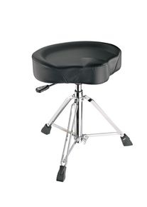 KÖNIG & MEYER König & Meyer 14035 - Drummersitz mit Gasdruckfeder, schwarz Kunstleder