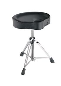 KÖNIG & MEYER König & Meyer 14038 - Drummersitz mit Spindel, schwarz Kunstleder