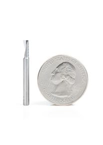 Amana Solid Carbide Polishing End Mill 3 mm, O Single Flute for Aluminum, Up-Cut