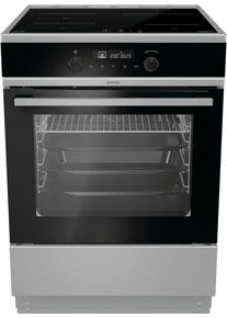 Gorenje , Induktions-Standherd »EITP6576XP«, EITP6576XP, Pyrolyse-Selbstreinigung , silberfarben , Supreme-Beschichtung - Ultra schmutzabweisende,...