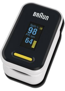 Braun , Pulsoximeter »YK-81CEU«, einfache Fingerclip Anwendung , schwarz , Ab 12 Jahre verwendbar