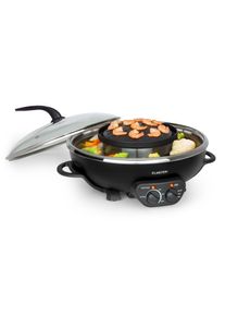 Klarstein Szechuan, hot pot és grill lemez, 5 l űrtartalom, 1350 W, 600 W, fekete