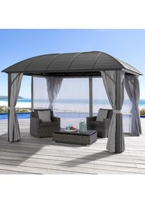 Konifera , Pavillon &raquo;Juni&laquo;, (Set), BxT: 300x365 cm , grau