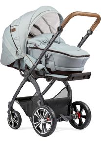 Gesslein , Kombi-Kinderwagen &raquo;FX4 Classic, schwarz/tabak mit Tragetasche C4 Next, Mintgr&uuml;n meliert/Punkte mint/silber&laquo;, Made in Germany;...