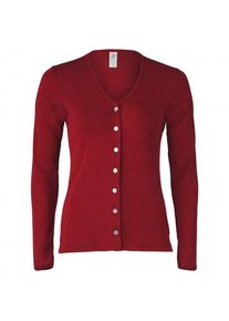 Engel Damen Cardigan Feinripp Wollen vest Dames (34/36 |rood)