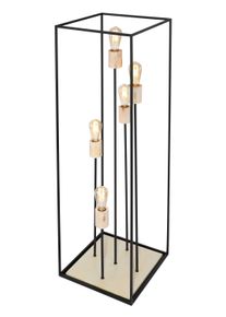 Globo HAGAR Staande lamp Zwart, 5-lichts