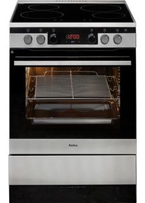 Amica , Induktions-Standherd »SHPIX 918 100 E«, SHPIX 918 100 E, mit 2-fach-Teleskopauszug, Pyrolyse-Selbstreinigung , silberfarben , 2fach...