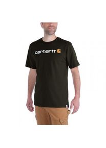 Carhartt Core Logo S/S T-shirt Heren (M |zwart)