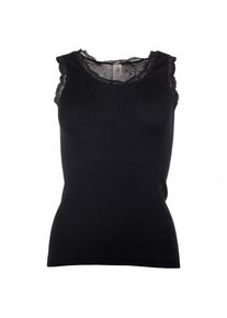 Engel Womens Achselshirt mit Spitze Merino-ondergoed Dames (34/36 |zwart)