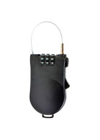 Basic Nature Zahlenschloss mit Drahtseil (120 cm, black)