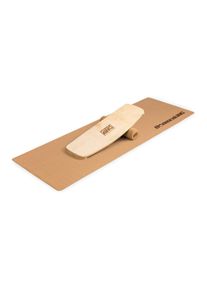 BoarderKING Indoorboard Curved, egyensúlyozó deszka, alátét, henger, fa/parafa