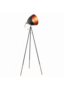Eglo CHESTER Lampada da terra Ramato, Nero, 1-Luce