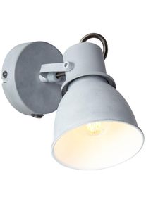BRILLIANT LEUCHTEN Brilliant Bogart Wandspot Grau, 1-flammig