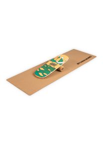 BoarderKING Indoorboard Flow, egyensúlyozó deszka, alátét, henger, fa / parafa