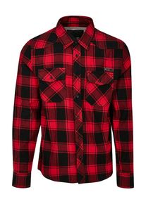 Brandit Heren Overhemd rood / zwart 4XL