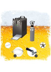 ich-zapfe Complete set - Biertap, Thuistap - STREAM 80 2-linee, 90 liter/uur - droge koeler
