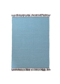 Î§Î±Î»Î¯ Î£Î±Î»Î¿Î½Î¹Î¿Ï All Season Royal Carpet Urban Cotton Kilim 1.30X1.90 - Houndstooth Caribbean Sea (130x190)