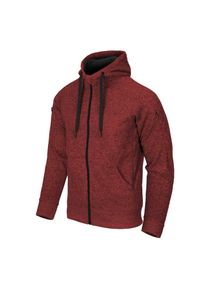 Covert Tactical Hoodie FullZip melange rot Größe 3XL, Herren, Baumwolle, Helikon-Tex